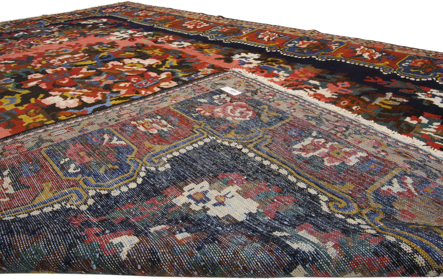7 x 10 Antique Persian Bakhtiari Rug 75358