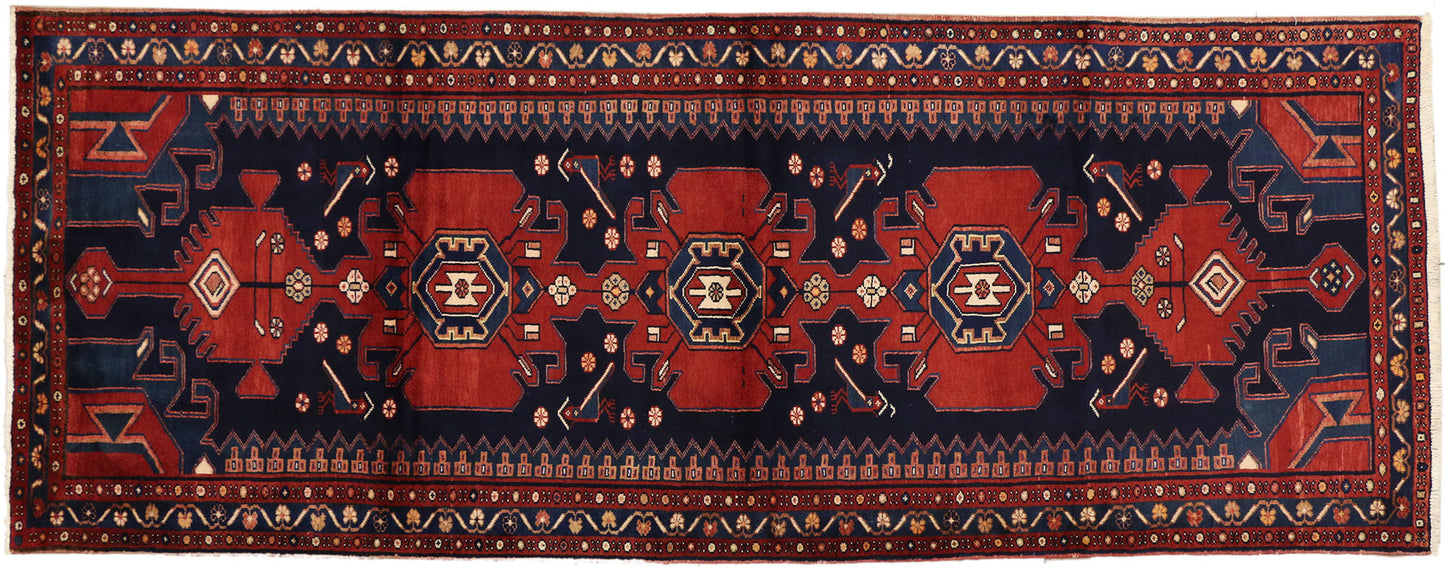 4 x 10 Antique Persian Hamadan Rug 75360