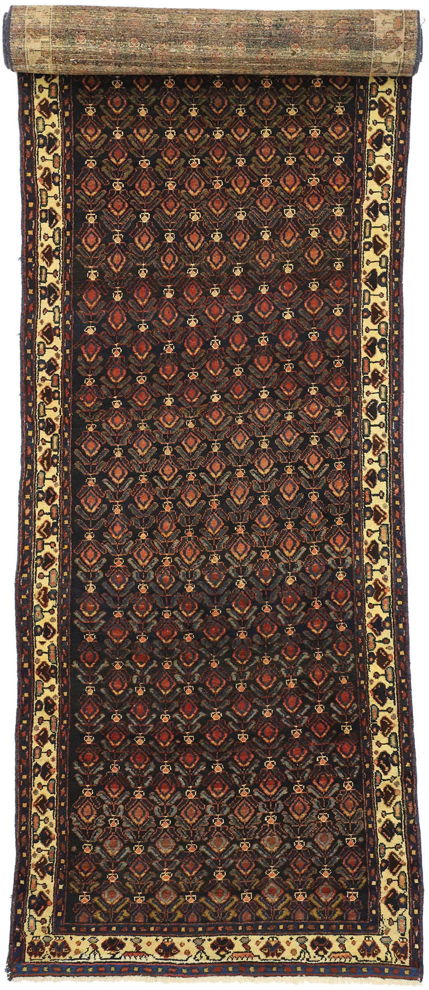 4 x 18 Antique Persian Malayer Rug 75367