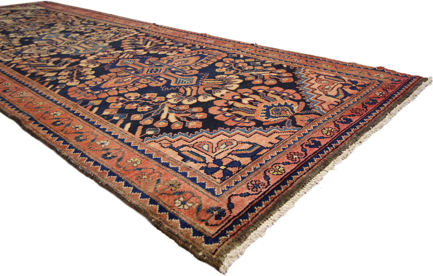 4 x 10 Antique Hamadan Rug 75369