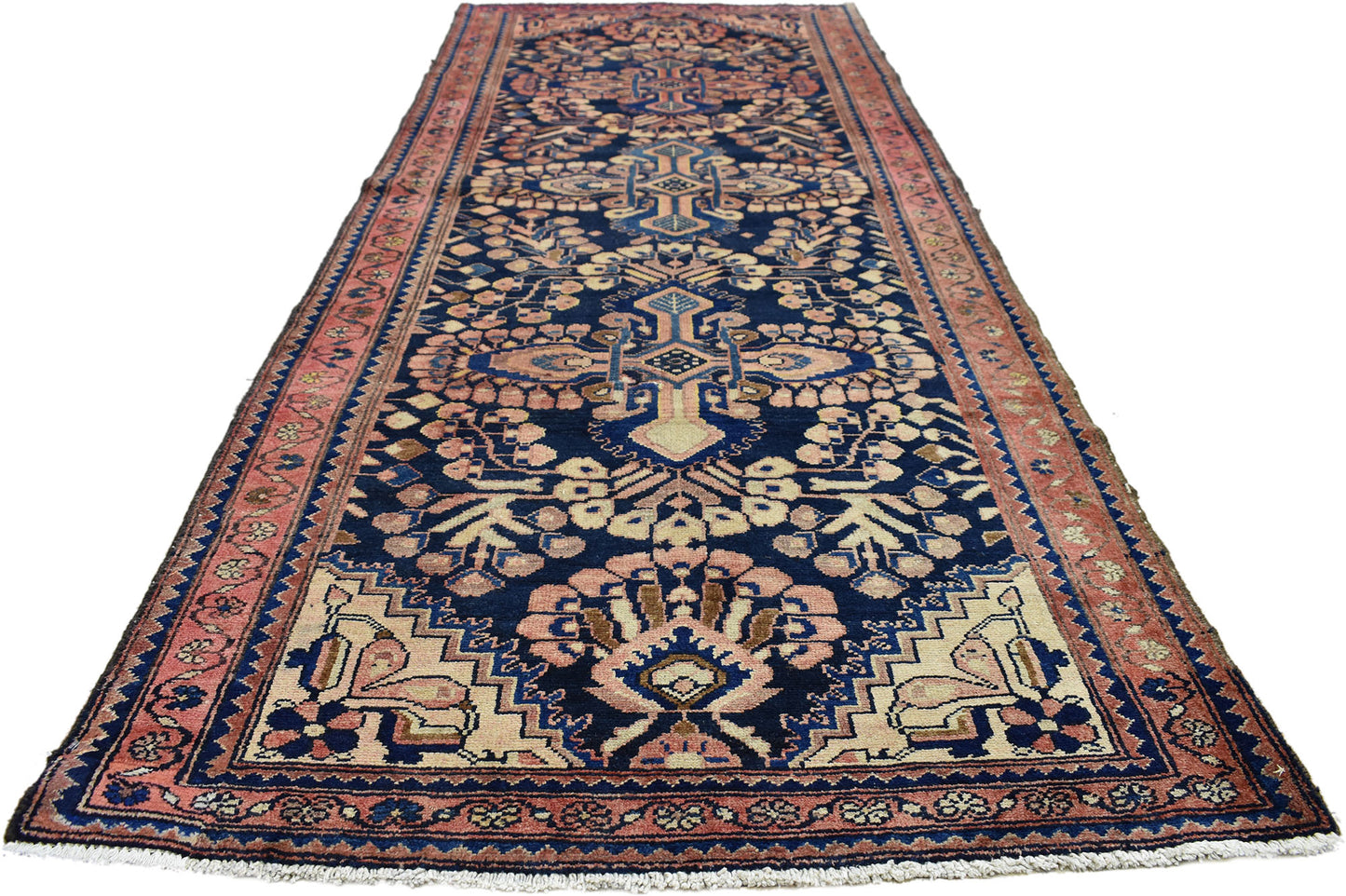 4 x 10 Antique Hamadan Rug 75369