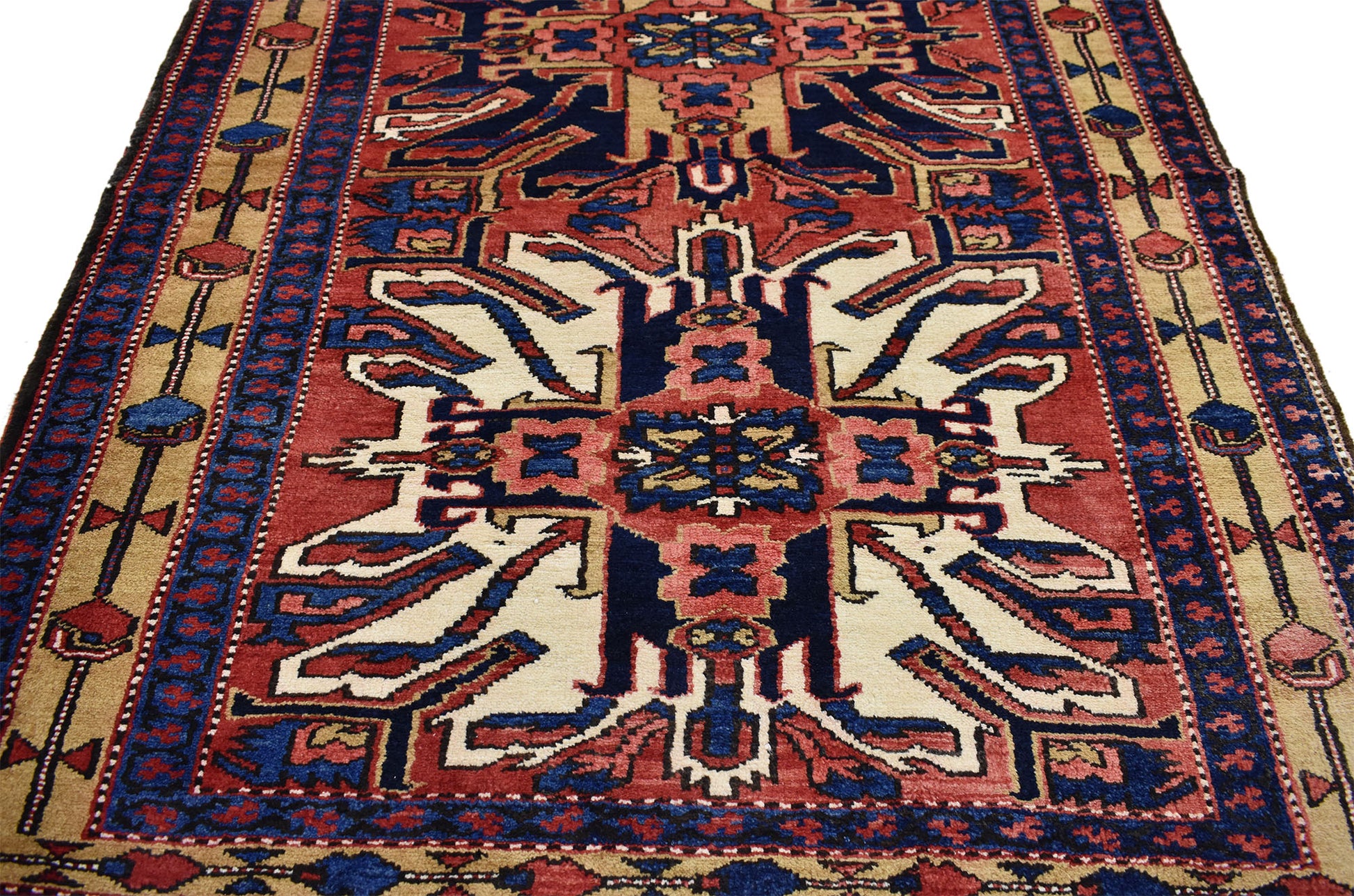 4 x 10 Vintage Persian Azerbaijan Rug 75377