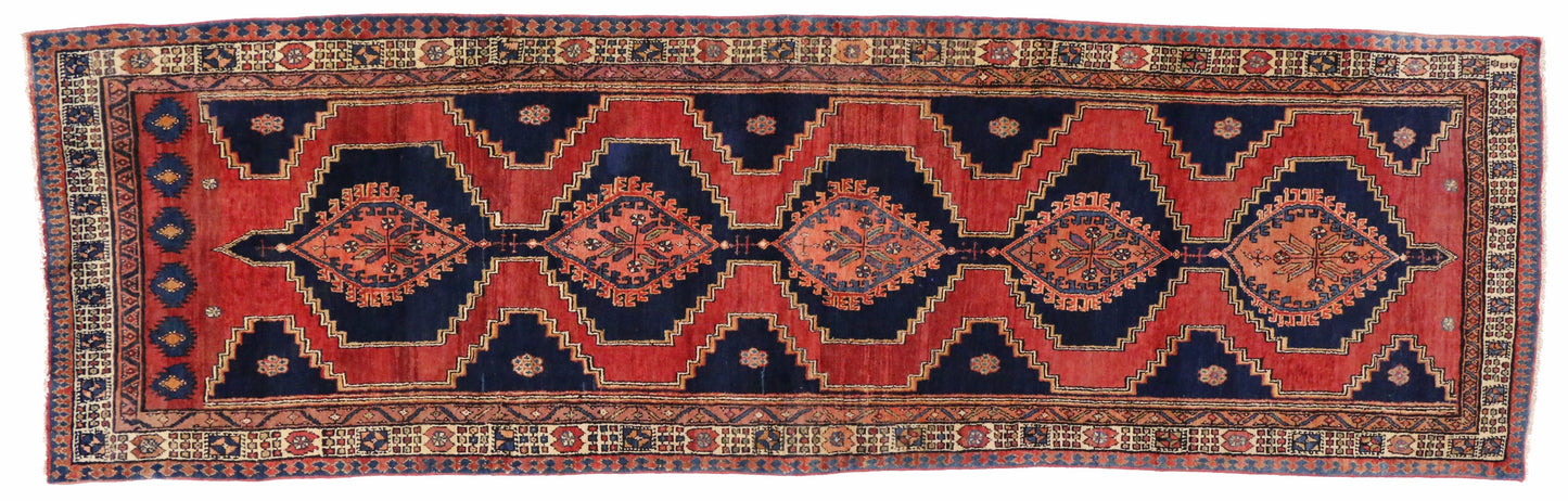 3 x 11 Vintage Persian Azerbaijan Rug 75382