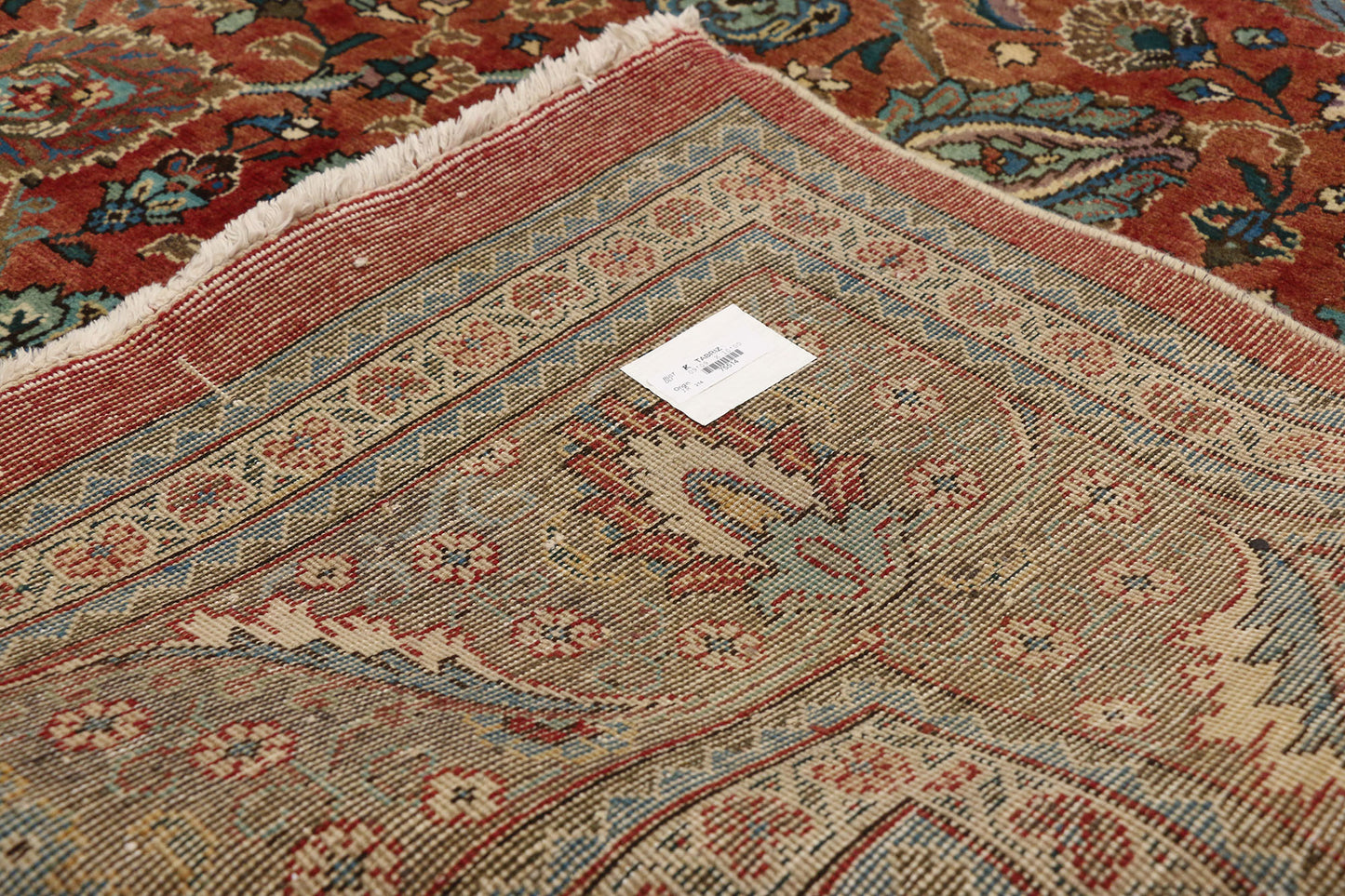 10 x 10 Vintage Tabriz Rug 75514