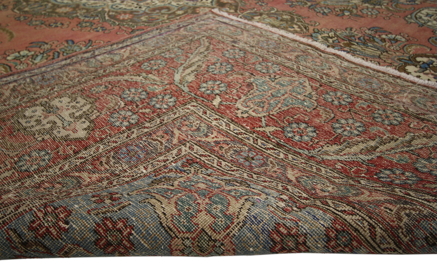 10 x 13 Vintage Persian Tabriz Rug 75296