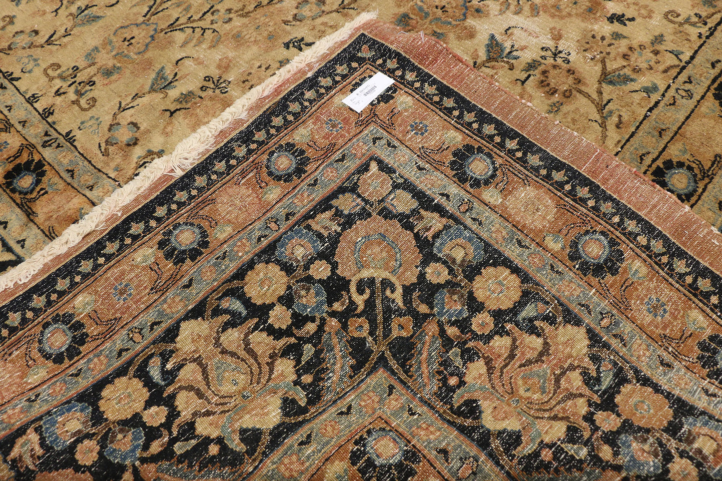 11 x 14 Antique Persian Mashhad Rug 75596