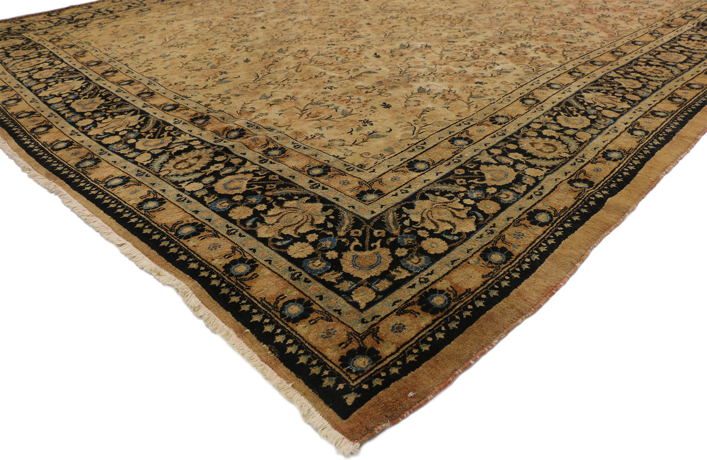 11 x 14 Antique Persian Mashhad Rug 75596