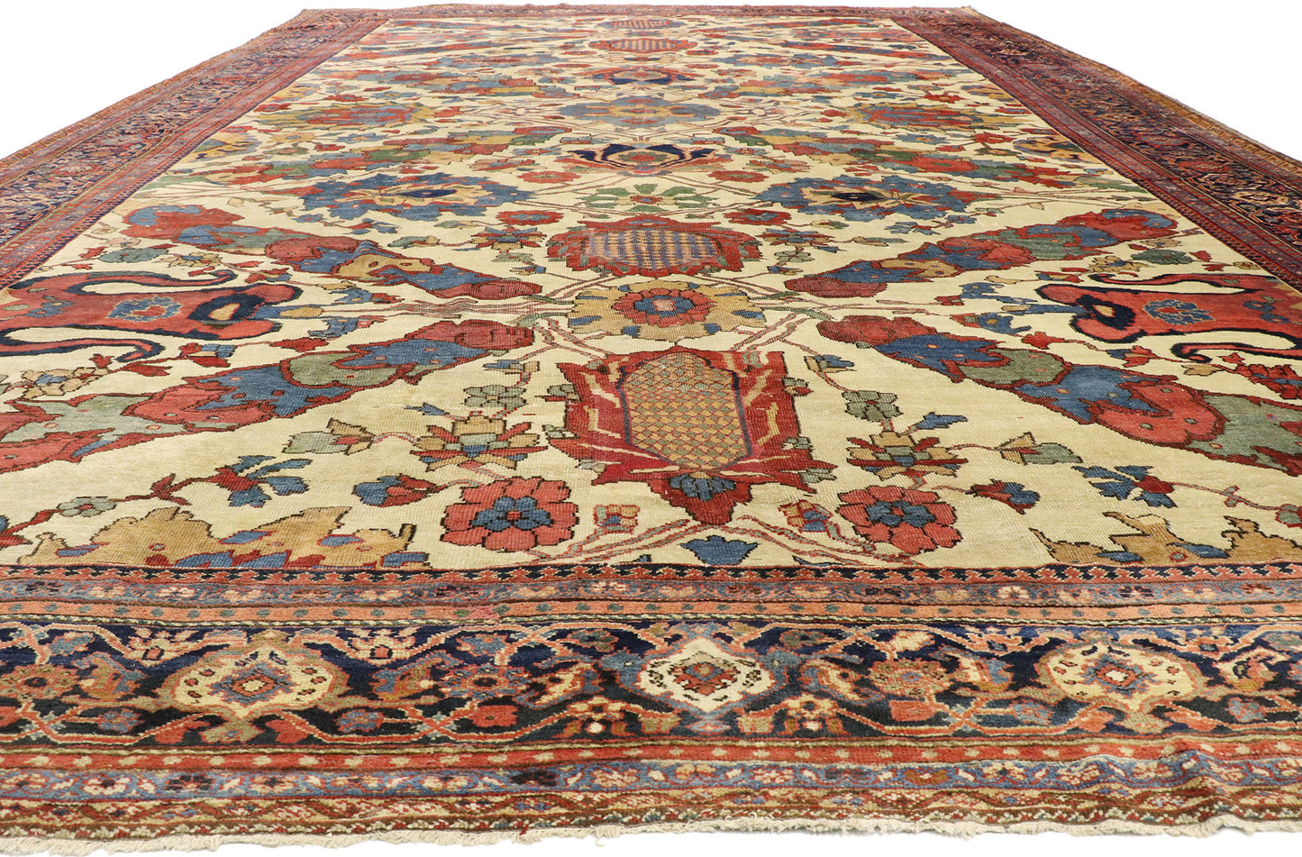 14 x 20 Antique Persian Ziegler Mahal Rug 75660