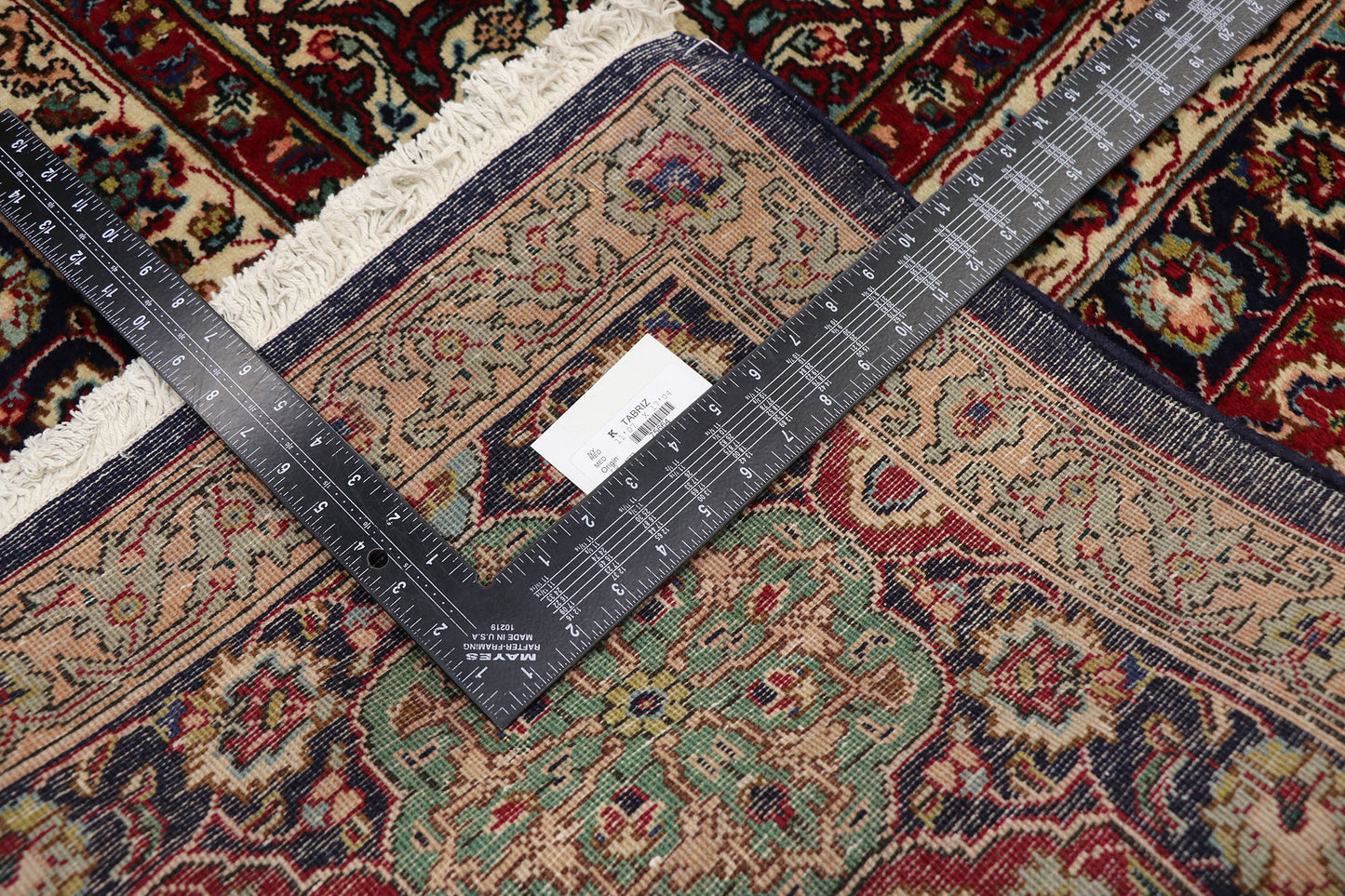 12 x 17 Vintage Persian Tabriz Rug 75664