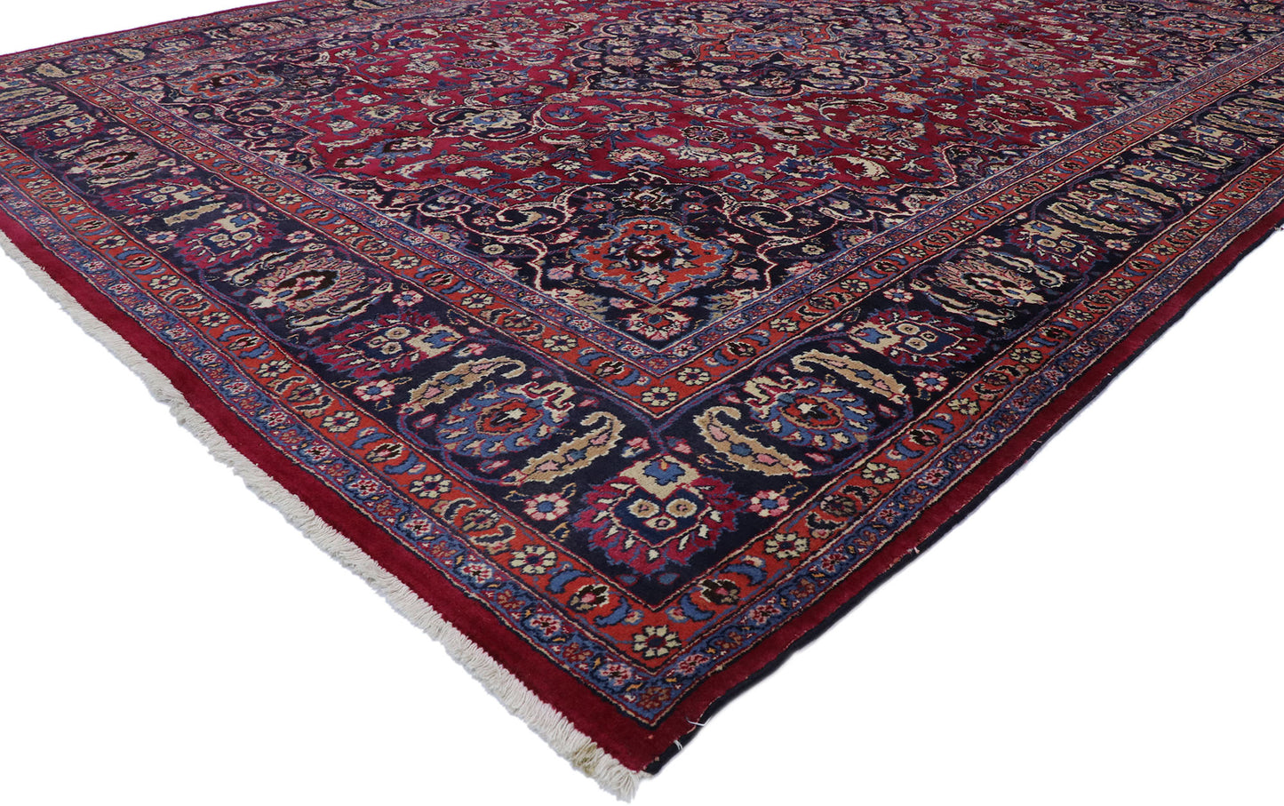 8 x 11 Vintage Persian Mashhad Rug 75669