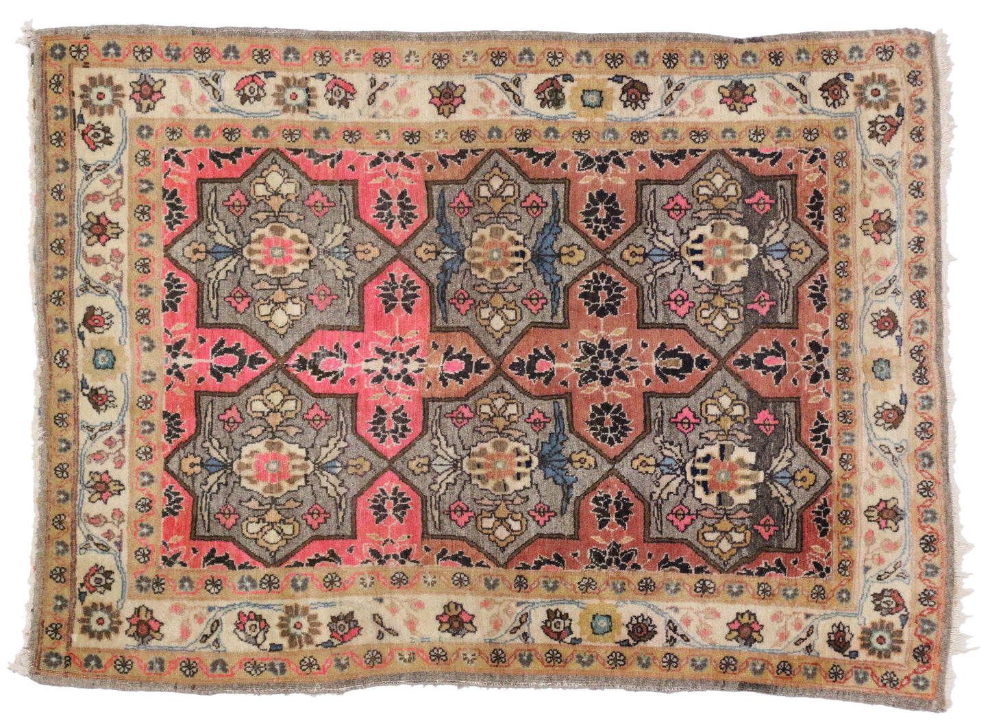 3 x 4 Vintage Mashad Rug 75752