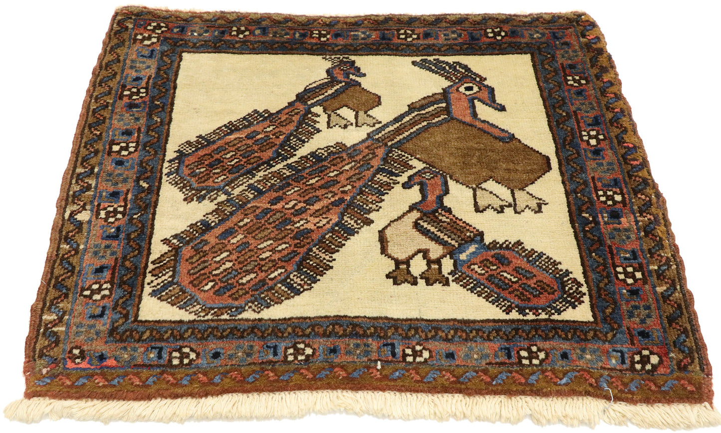2 x 2 Vintage Persian Heriz Rug 75761