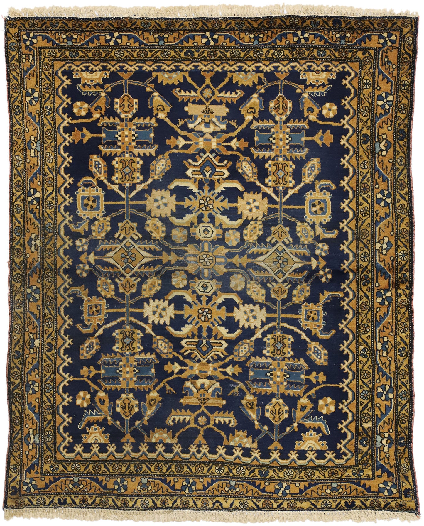 5 x 6 Vintage Persian Hamadan Rug 75775