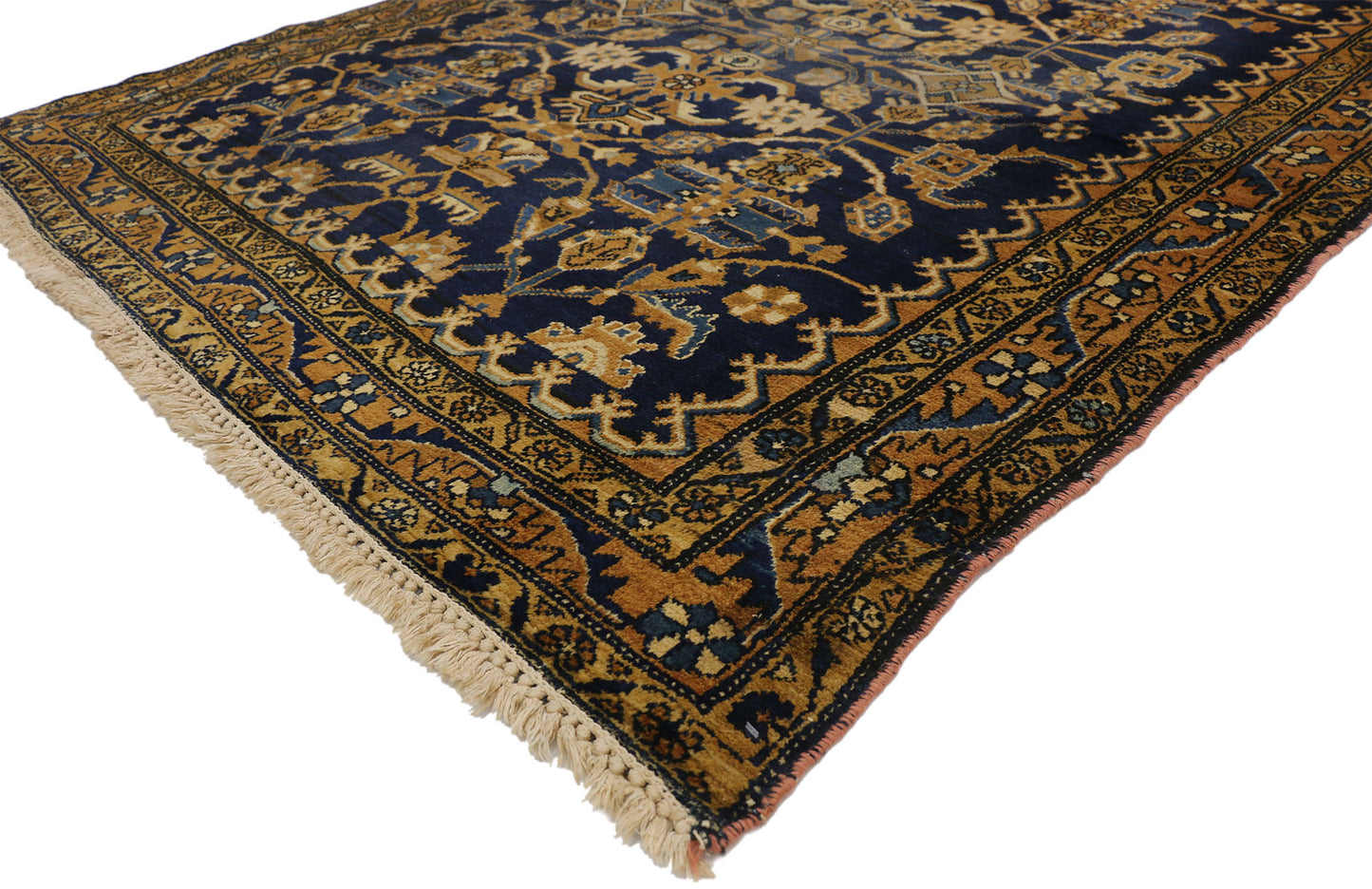 5 x 6 Vintage Persian Hamadan Rug 75775
