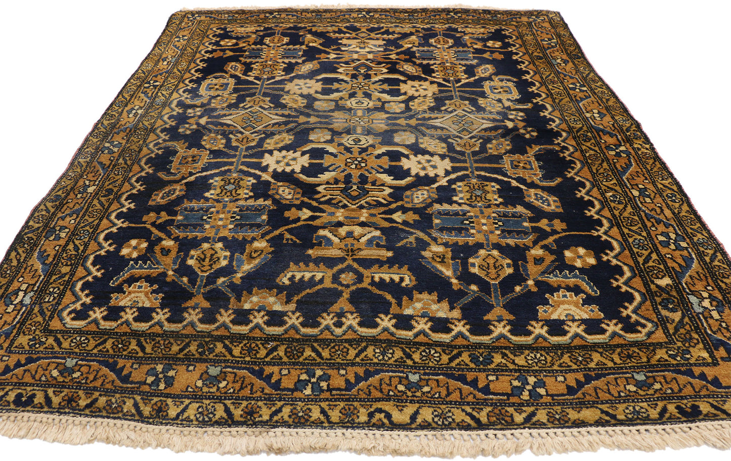 5 x 6 Vintage Persian Hamadan Rug 75775
