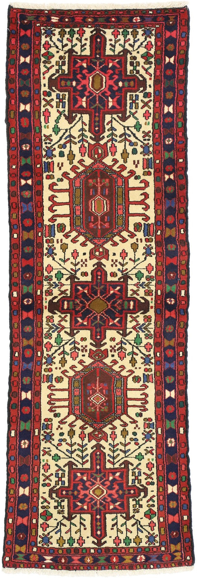 2 x 7 Vintage Persian Heriz Rug 75797