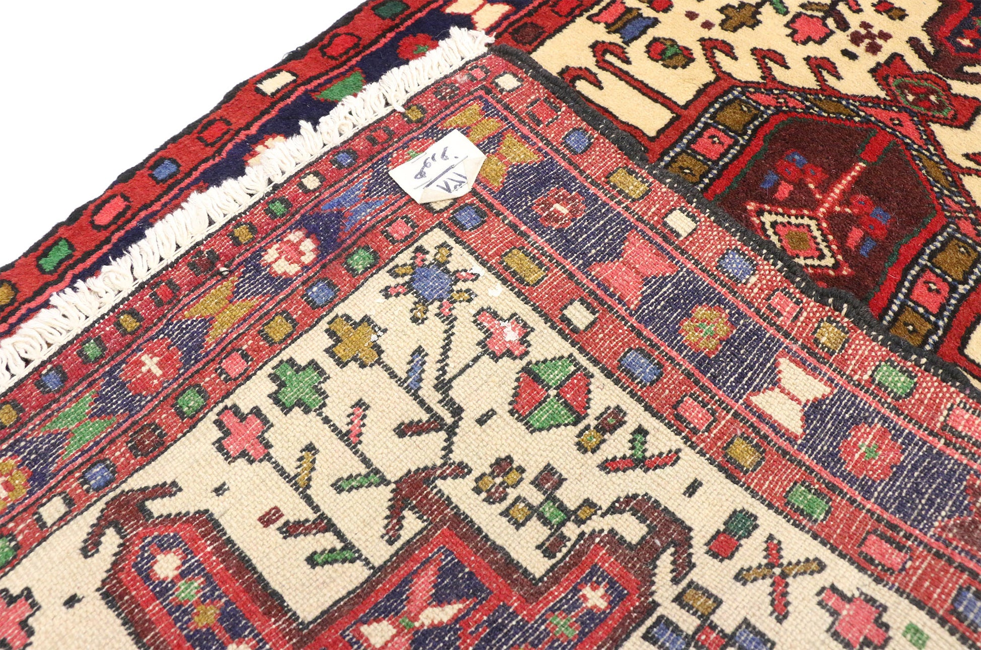 2 x 7 Vintage Persian Heriz Rug 75797