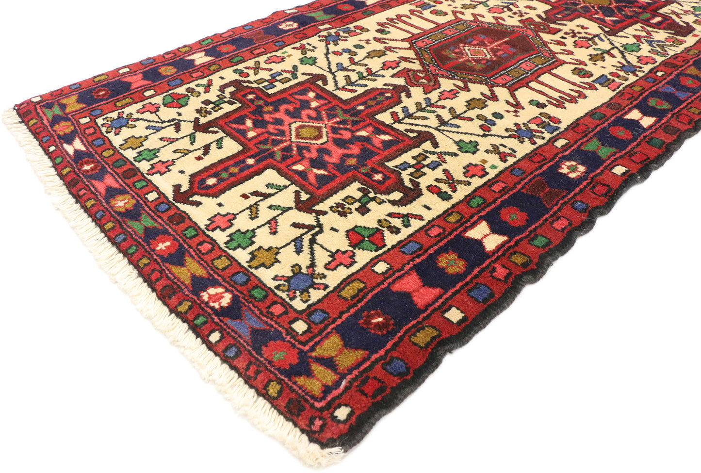 2 x 7 Vintage Persian Heriz Rug 75797