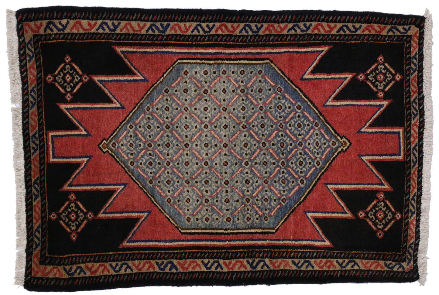 3 x 4 Vintage Hamadan Rug 75803
