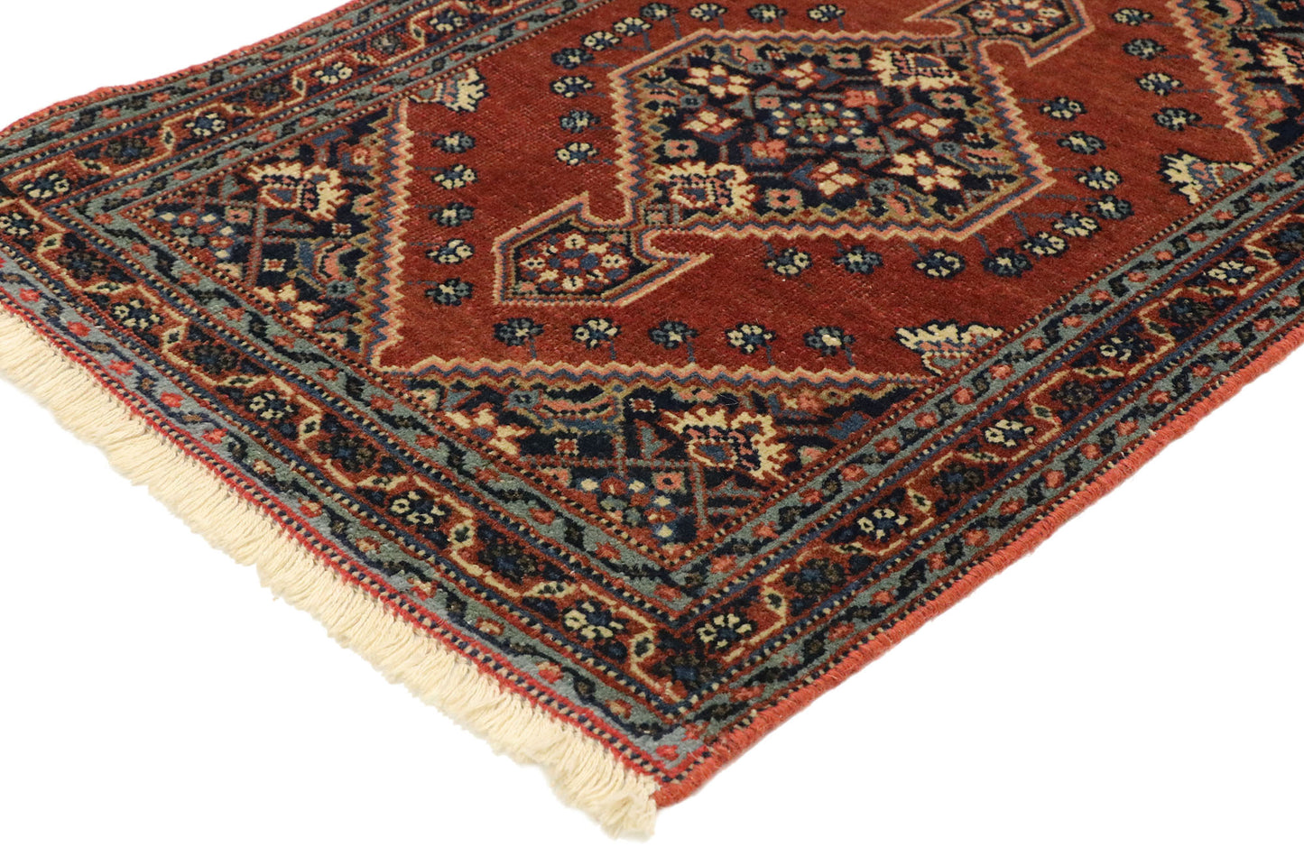 2 x 2 Vintage Persian Kashan Rug 75807