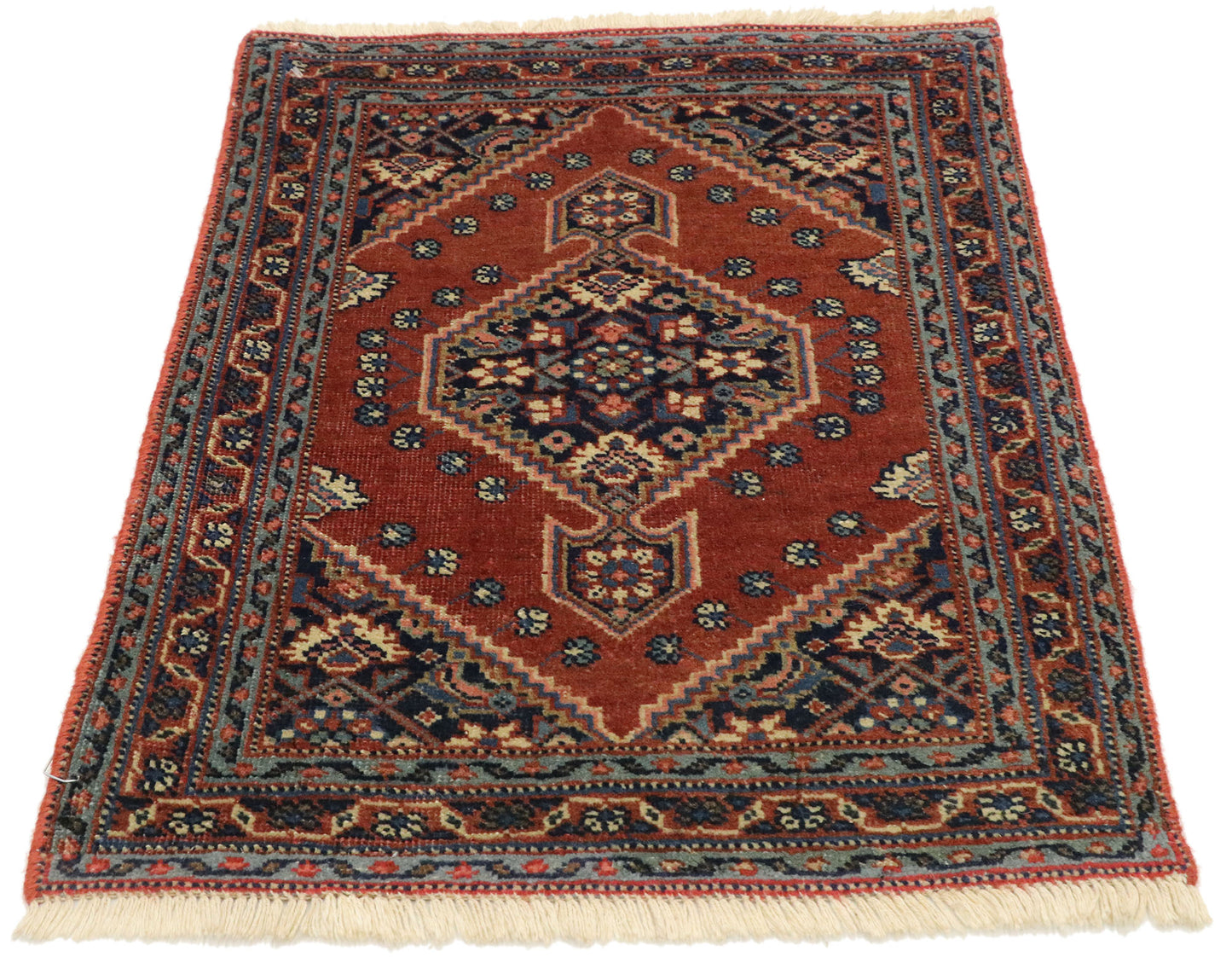 2 x 2 Vintage Persian Kashan Rug 75807