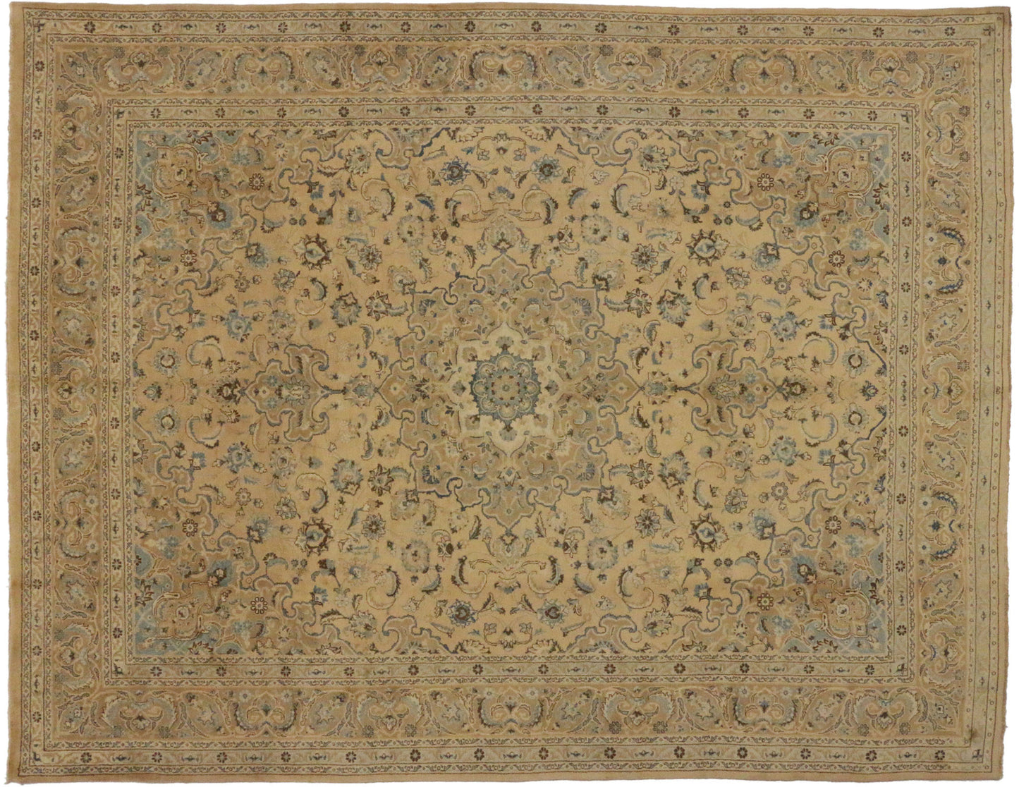 10 x 13 Vintage Persian Mashhad Rug 75890