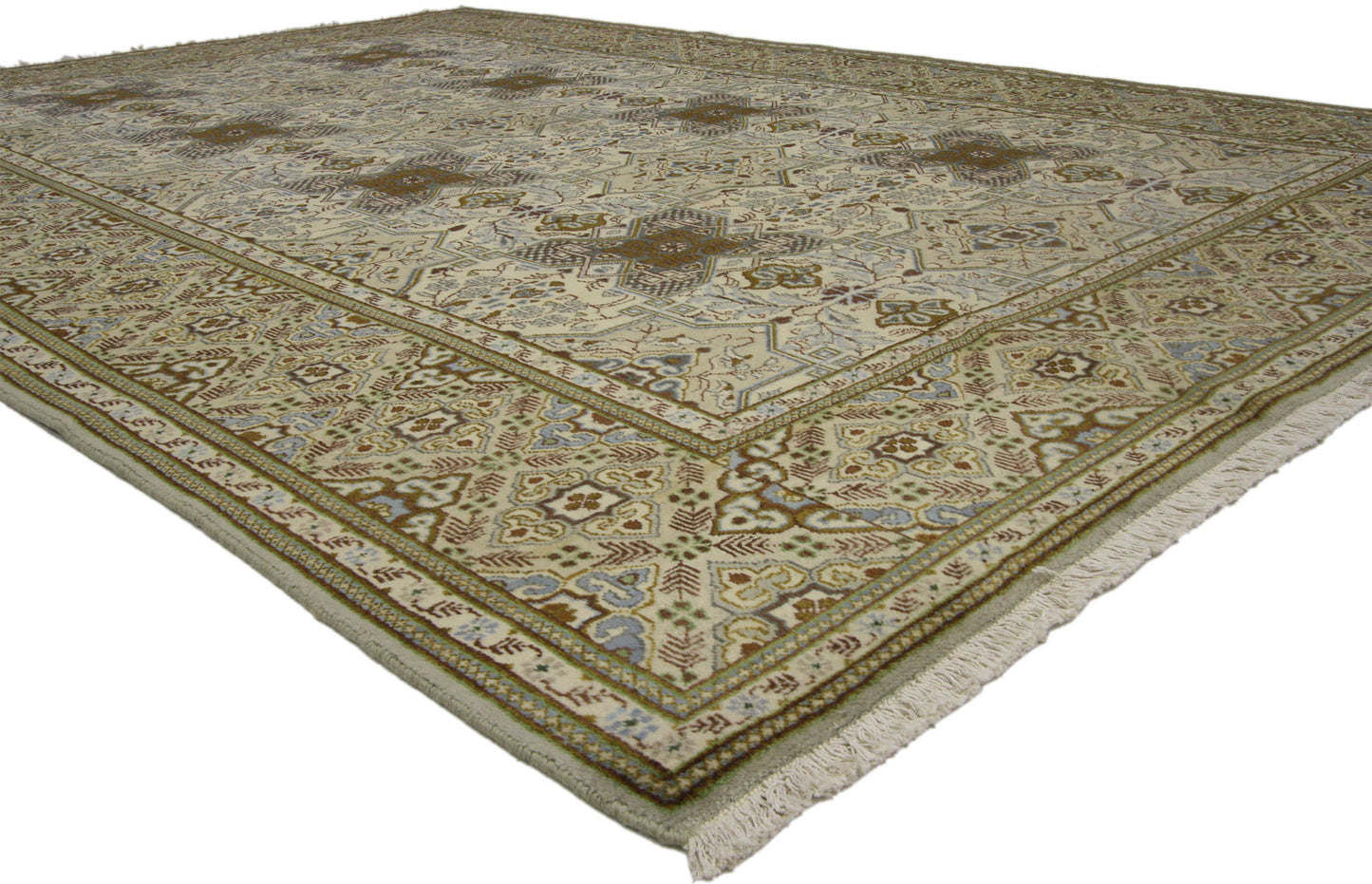 7 x 10 Vintage Persian Tabriz Rug 75964
