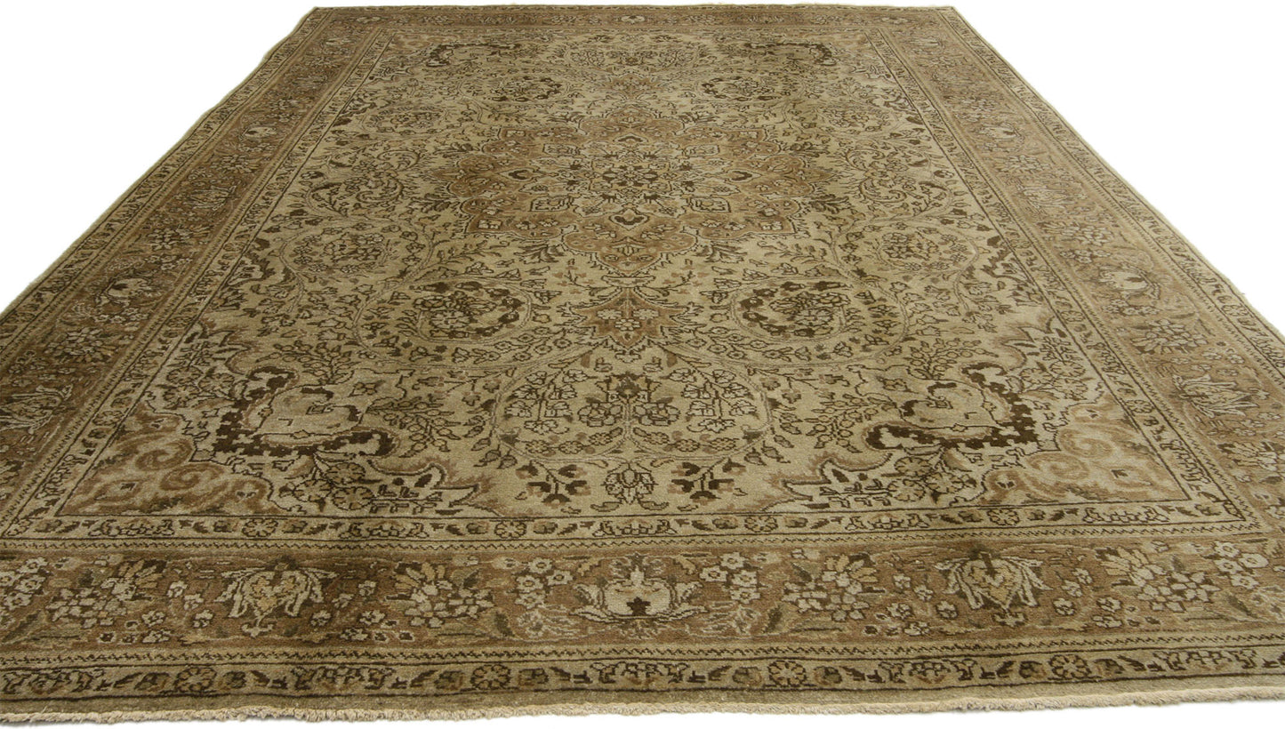 6 x 10 Vintage Persian Tabriz Rug 75972