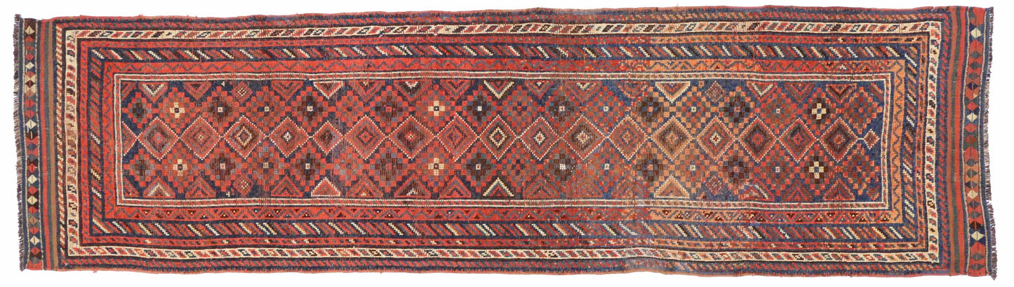 3 x 11 Vintage Hamadan Rug 75976