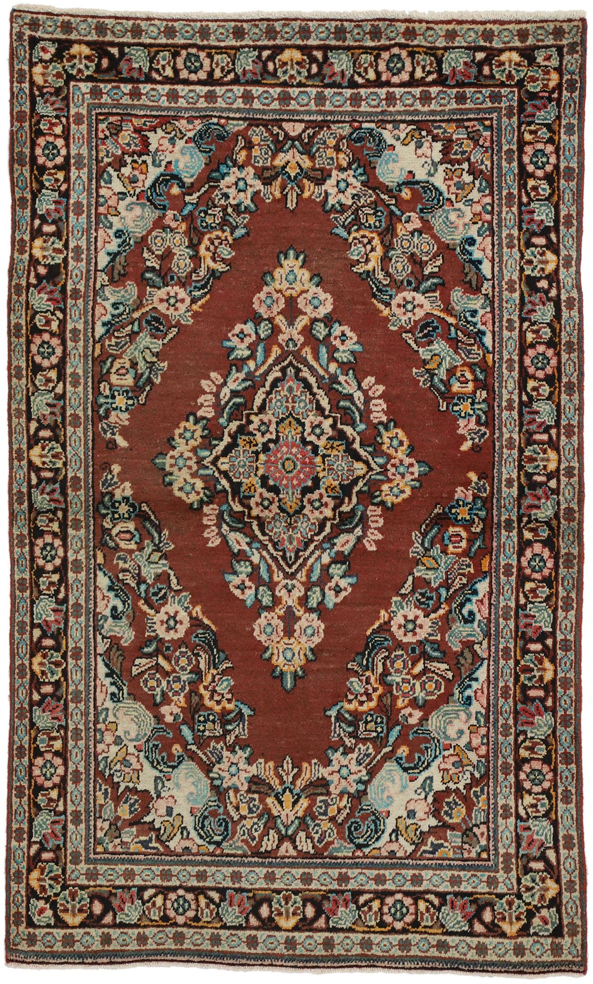 4 x 6 Vintage Persian Mahal Rug 75979