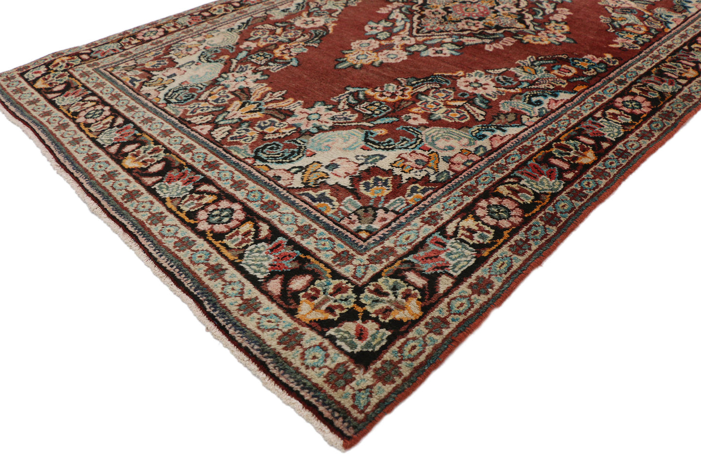 4 x 6 Vintage Persian Mahal Rug 75979