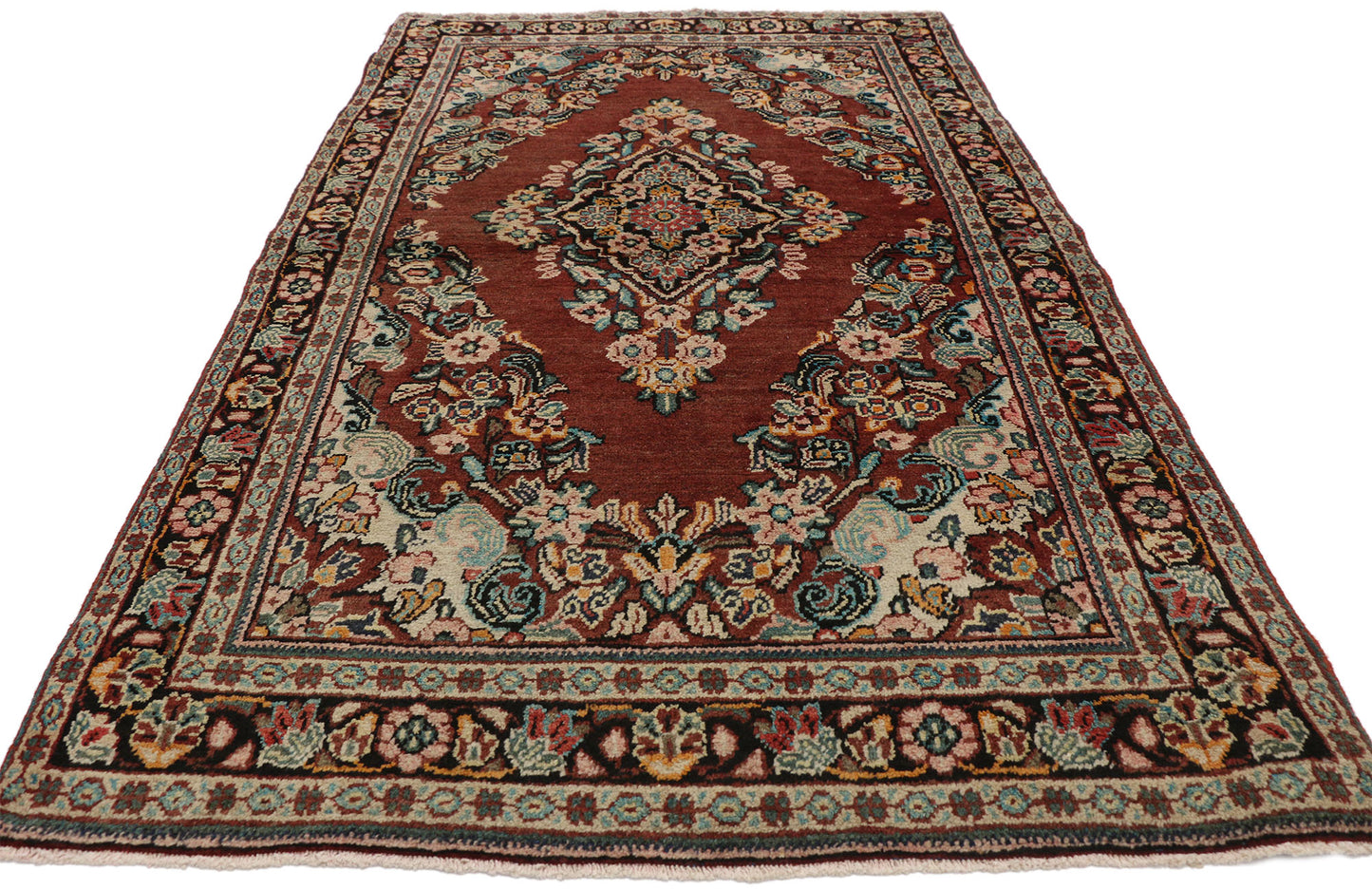 4 x 6 Vintage Persian Mahal Rug 75979