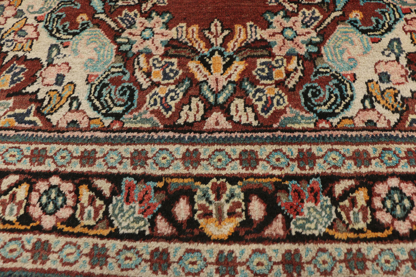 4 x 6 Vintage Persian Mahal Rug 75979