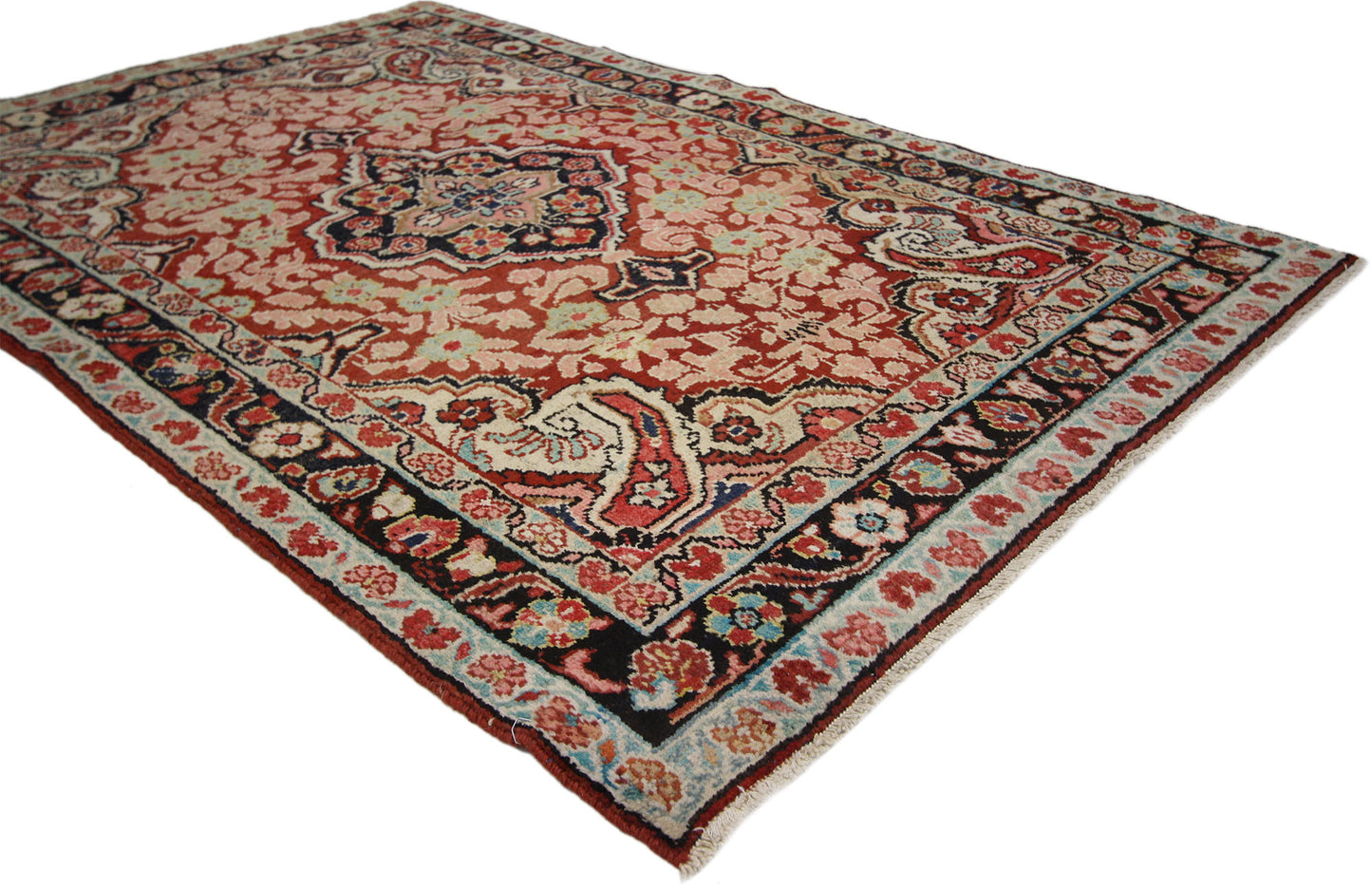 4 x 6 Vintage Persian Mahal Rug 75981