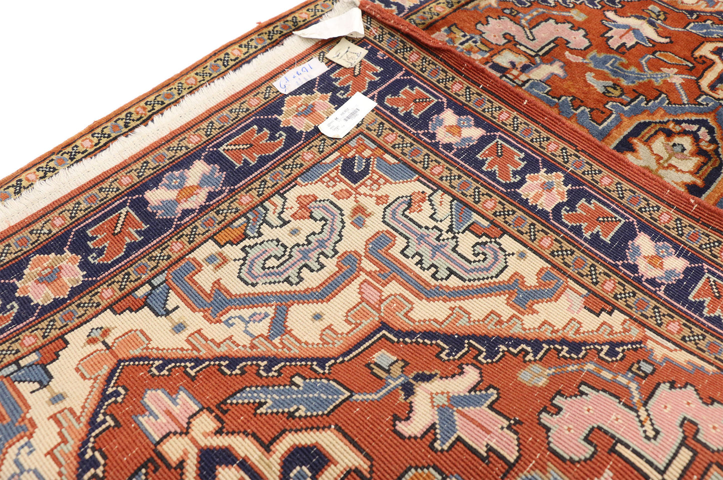 3 x 5 Vintage Persian Heriz Rug 75996