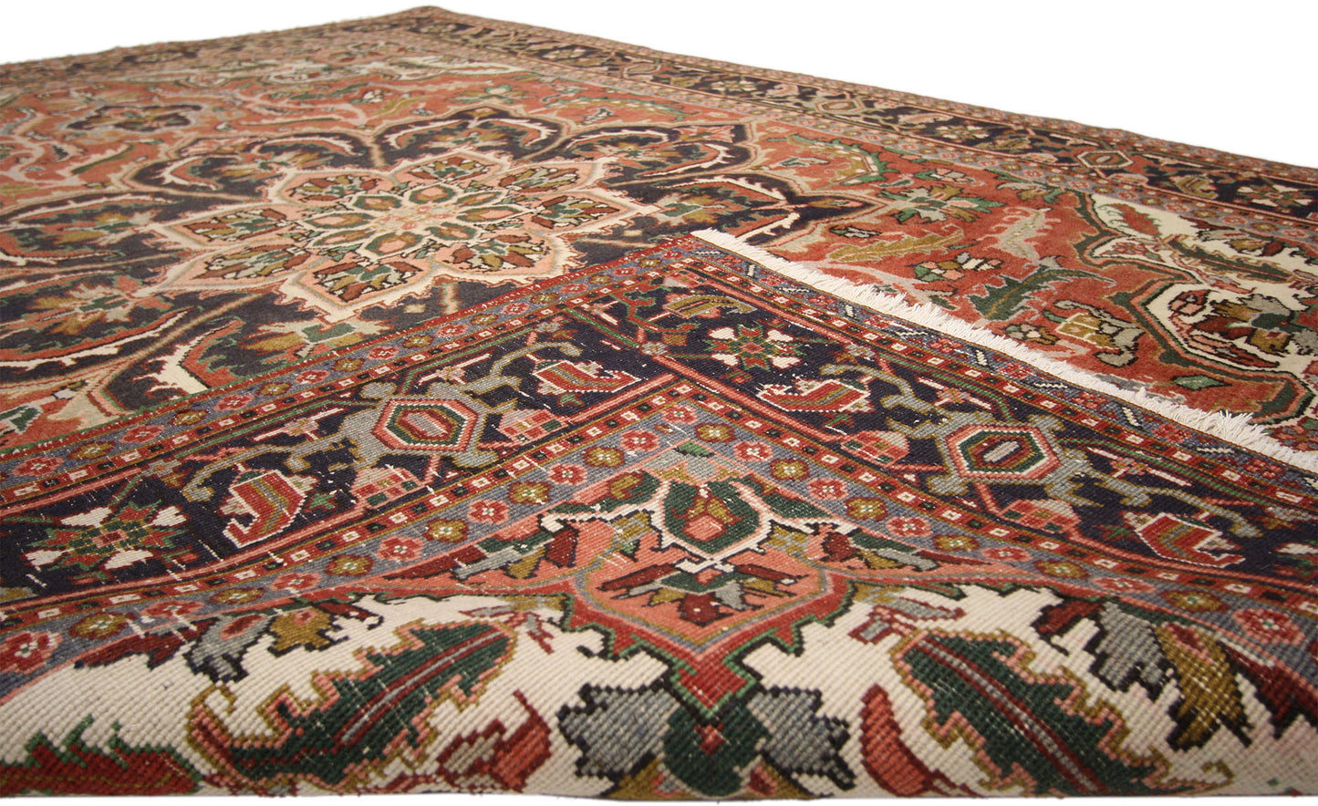 7 x 10 Vintage Heriz Rug 76008