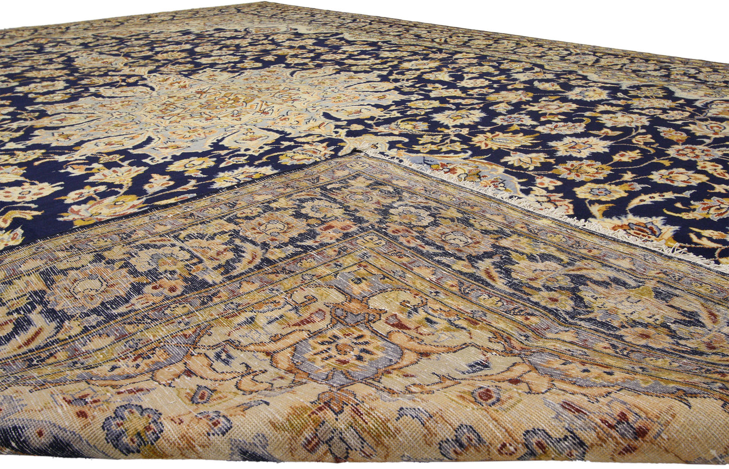 9 x 13 Vintage Persian Najafabad Rug 76013