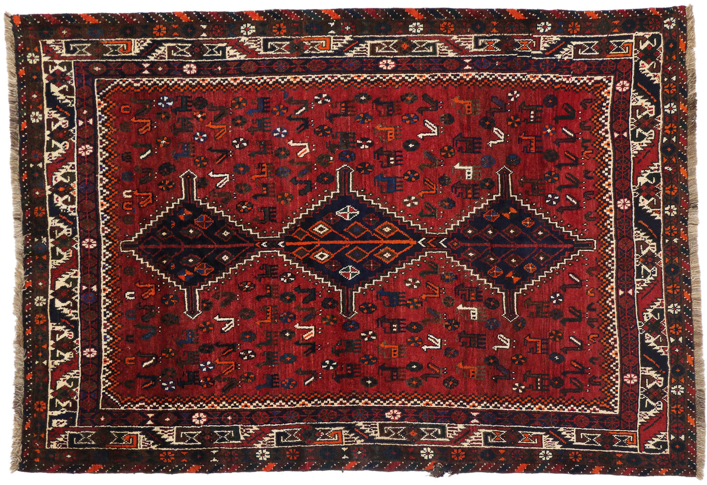 6 x 8 Vintage Shiraz Rug 76021
