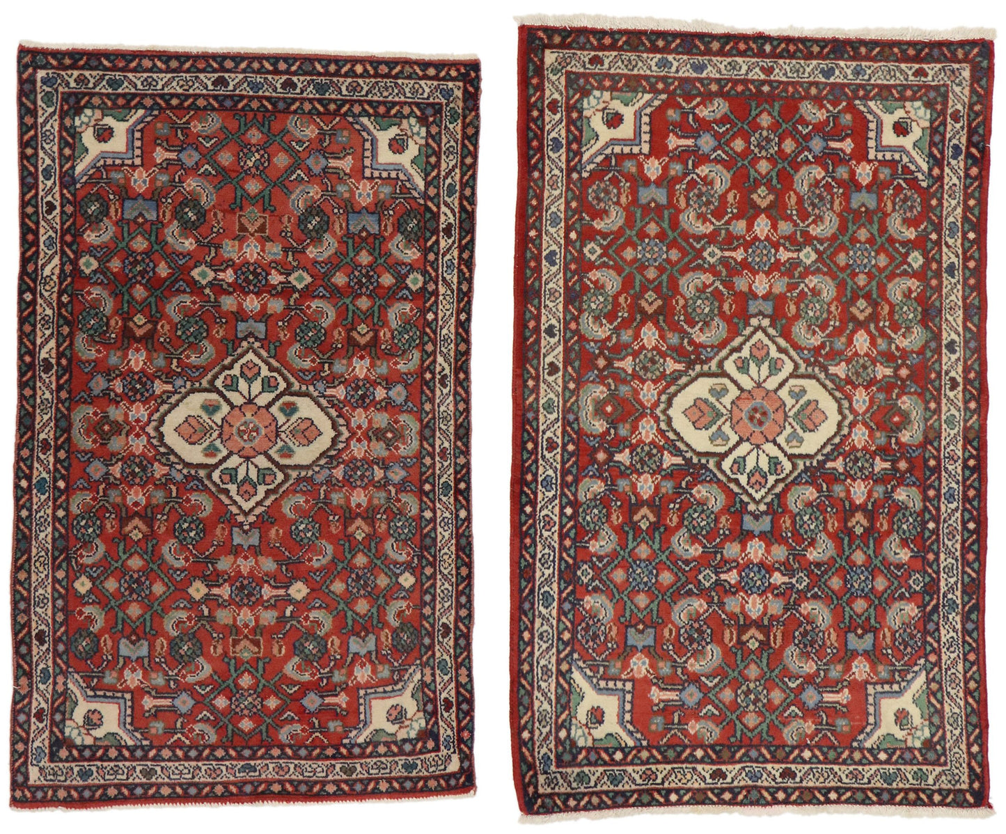 2 x 4 Vintage Persian Hamadan Rug 76035