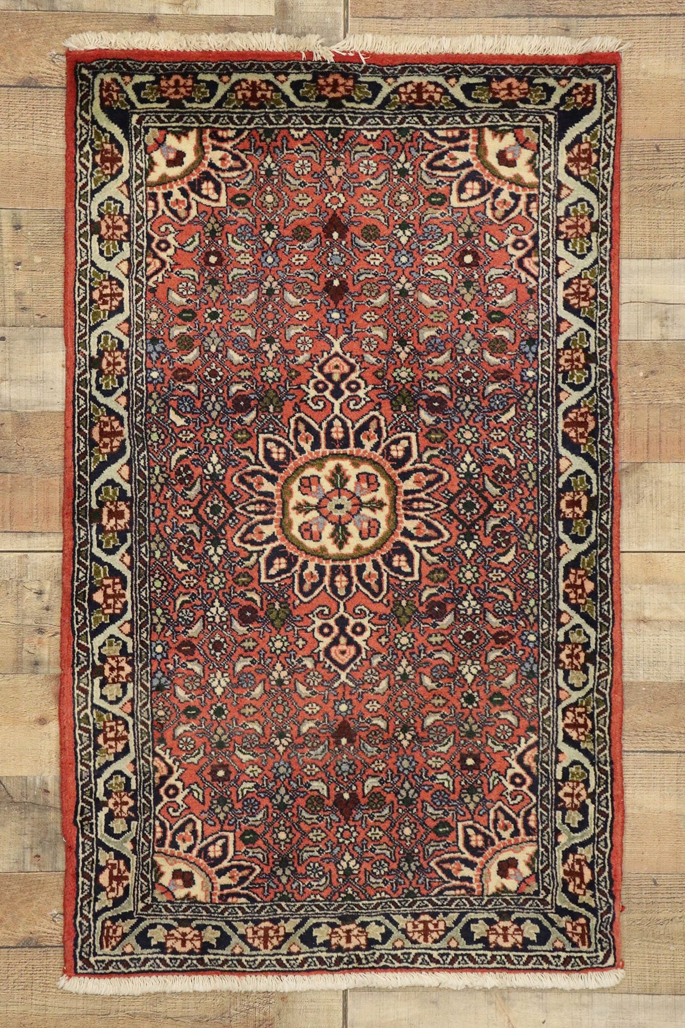 2 x 4 Vintage Persian Bijar Rug 76054