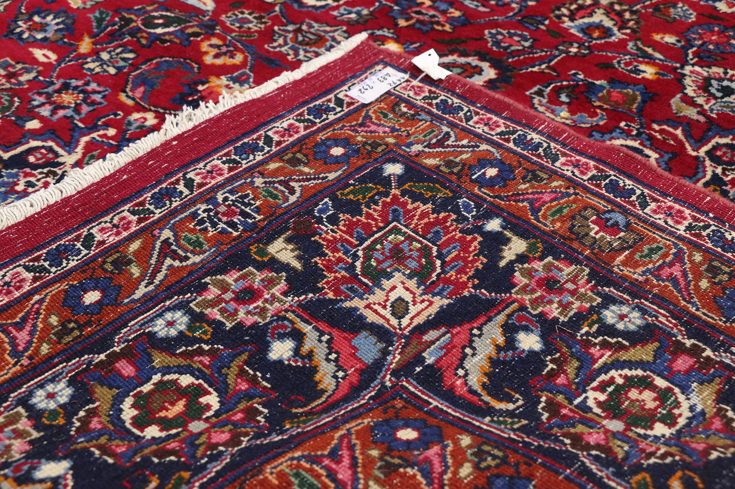 9 x 16 Vintage Persian Mashad Rug 76140