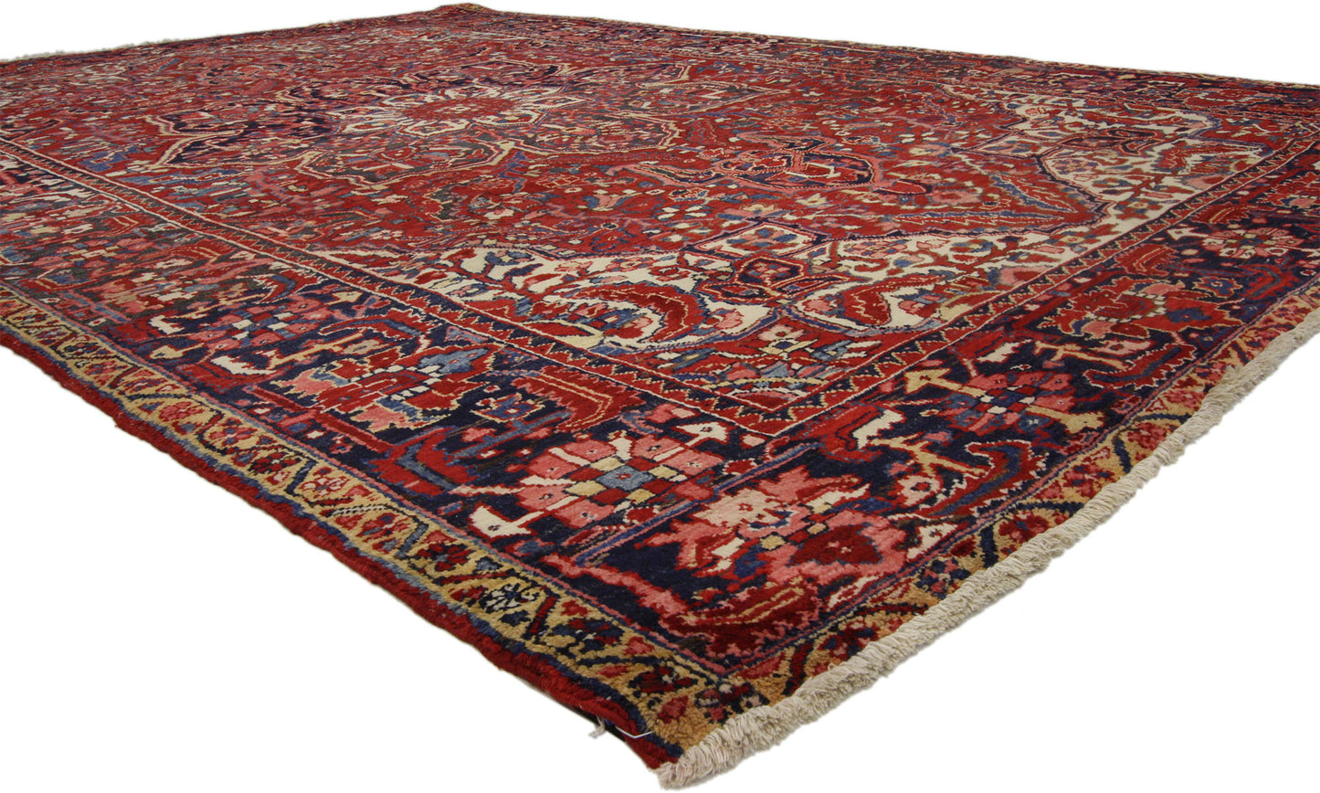 8 x 11 Vintage Persian Heriz Rug 76187