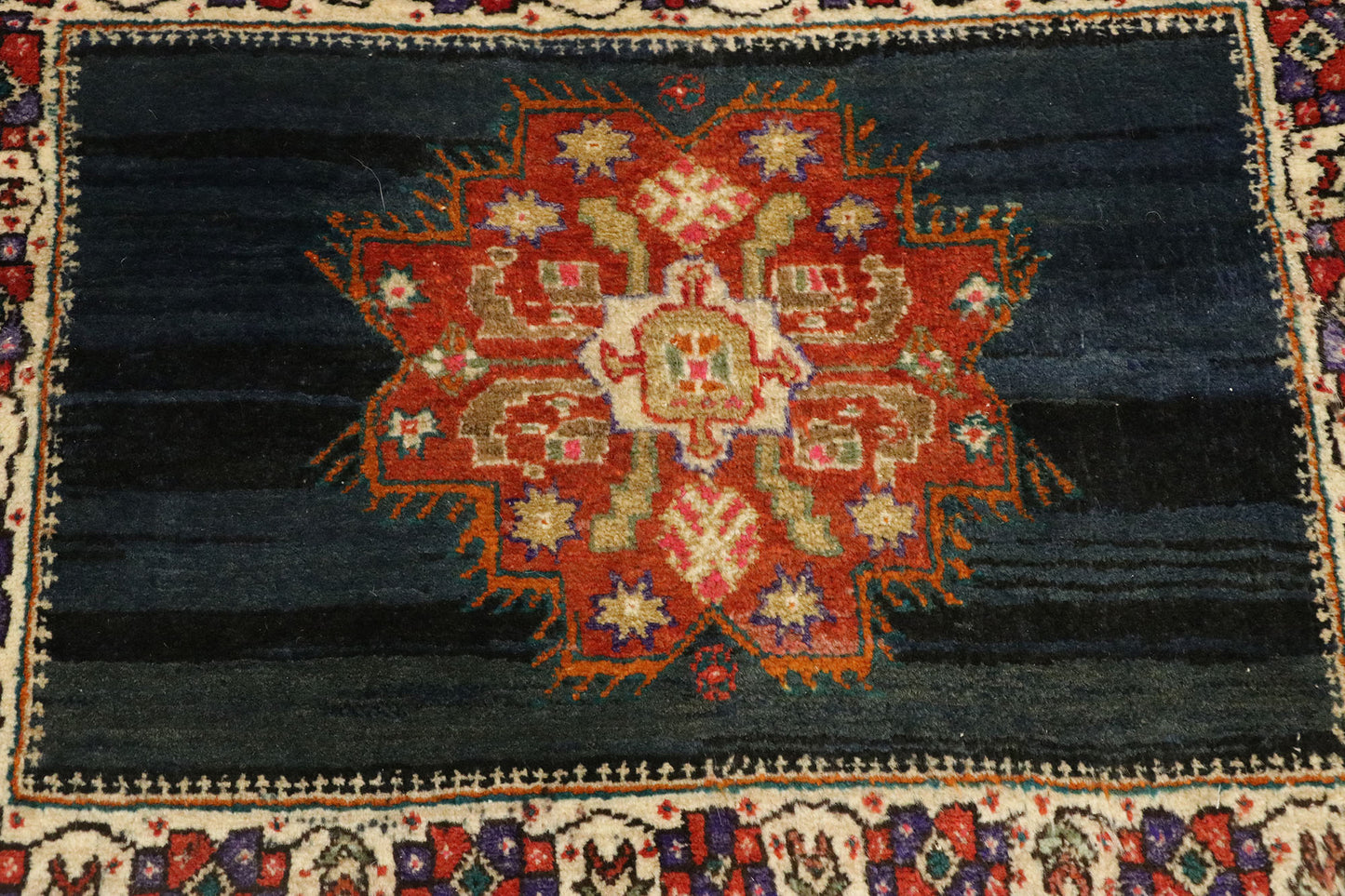 1 x 2 Vintage Persian Tabriz Rug 76204