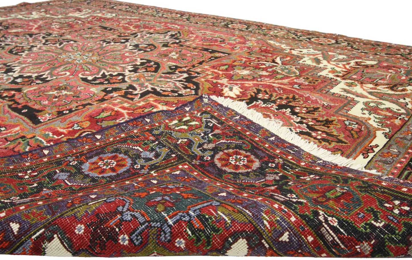 7 x 10 Vintage Persian Heriz Rug 76217