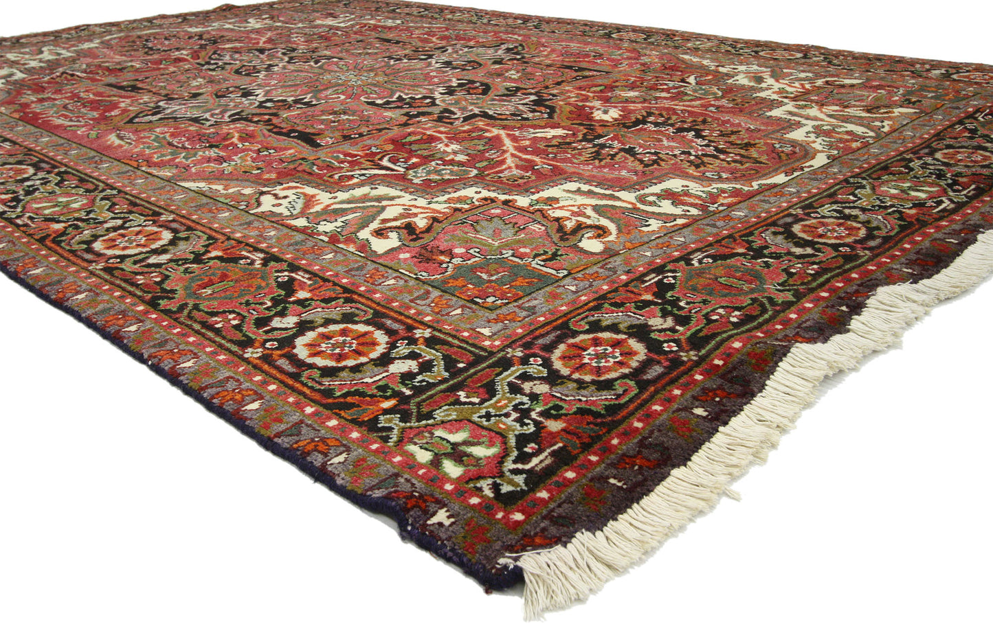7 x 10 Vintage Persian Heriz Rug 76217