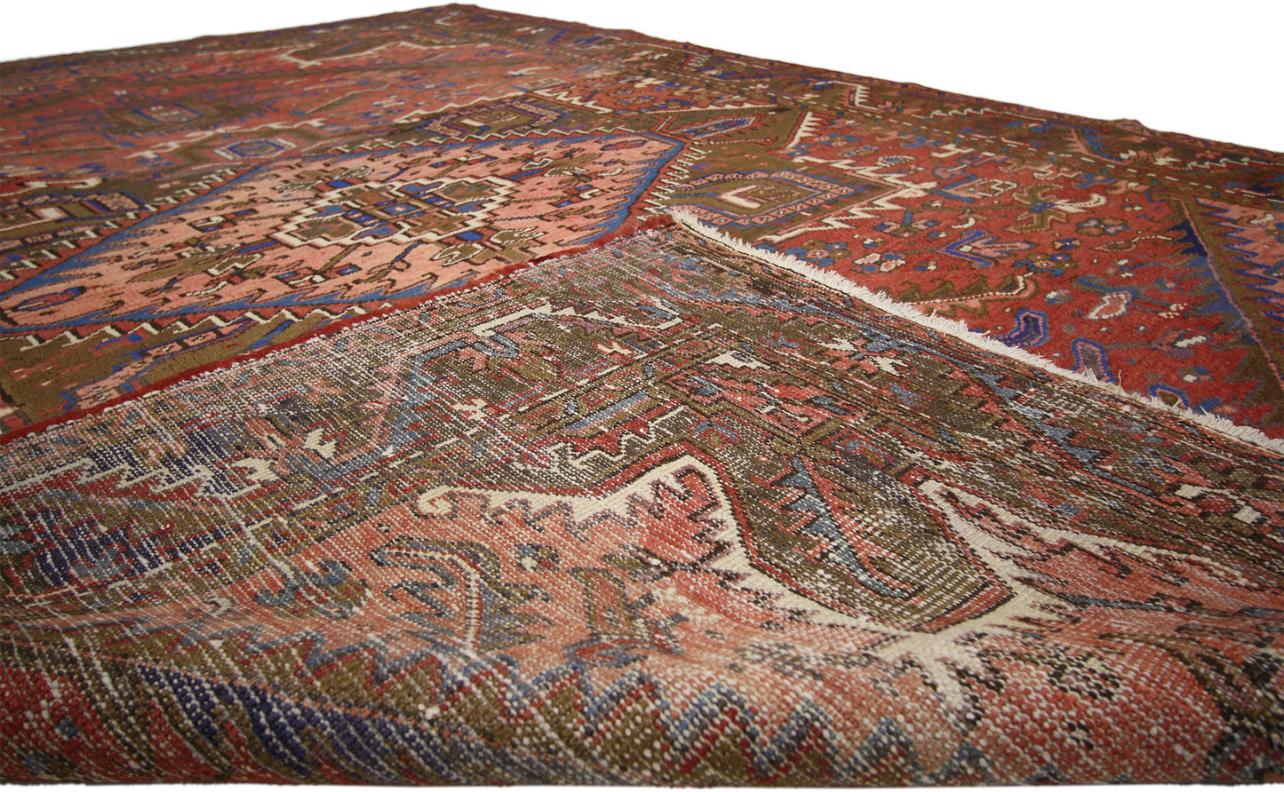 7 x 10 Vintage Persian Heriz Rug 76241