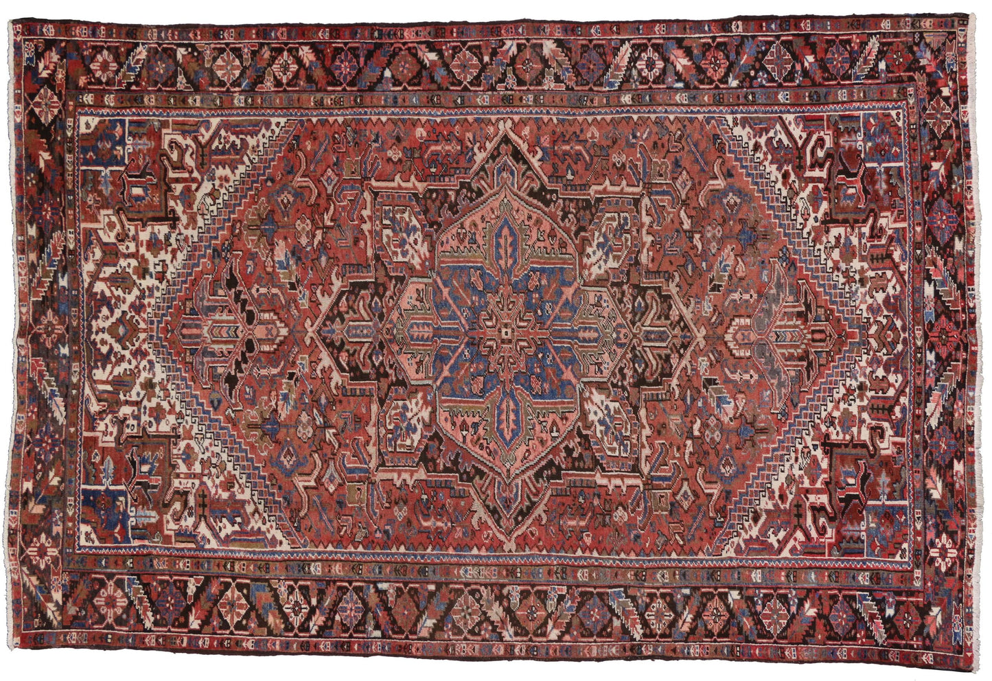 8 x 12 Vintage Heriz Rug 76243