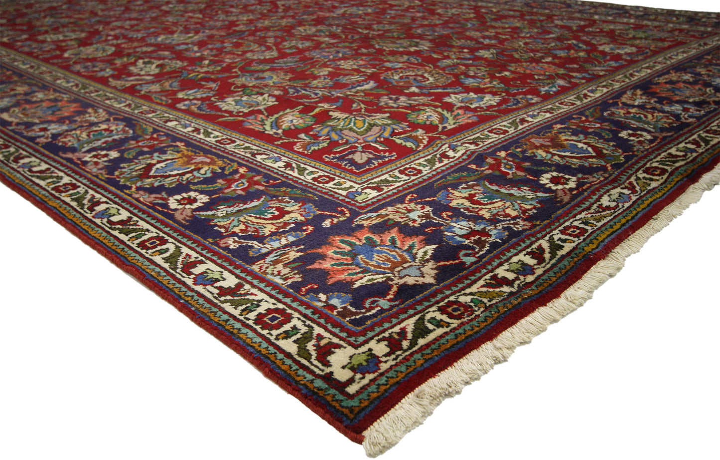 10 x 13 Vintage Persian Tabriz Rug 76262