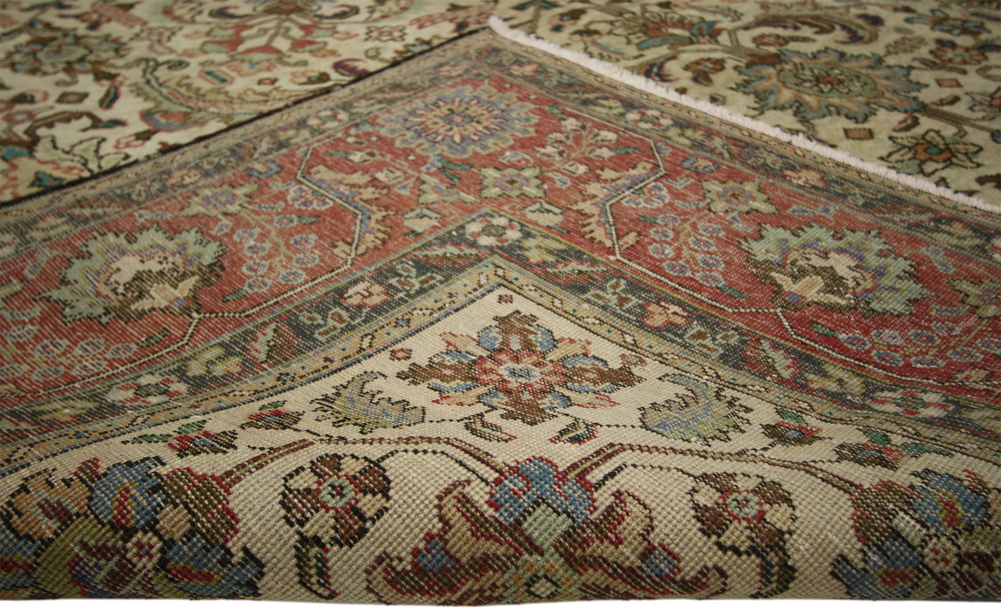 9 x 13 Vintage Persian Tabriz Rug 76282