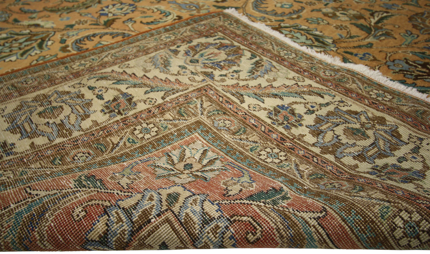 10 x 13 Vintage Persian Tabriz Rug 76283